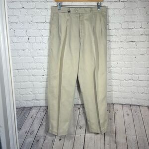 Callaway By Nordstrom Vintage Golf Pants Mens 34W Brown Straight Pleated Front